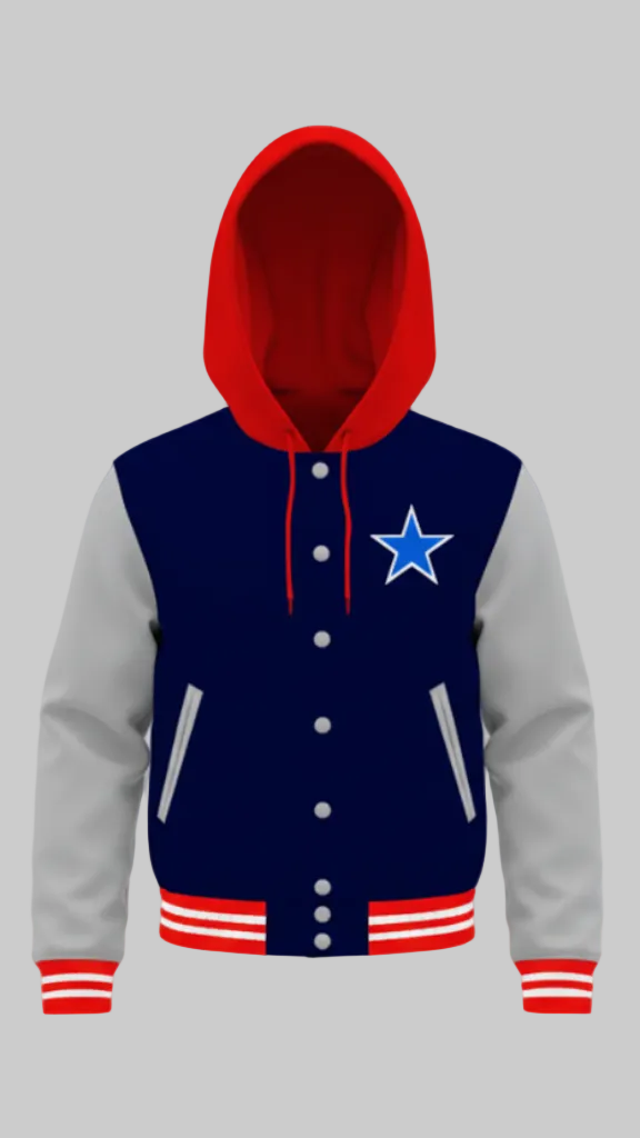 Classic Americana Hooded Varsity Jacket