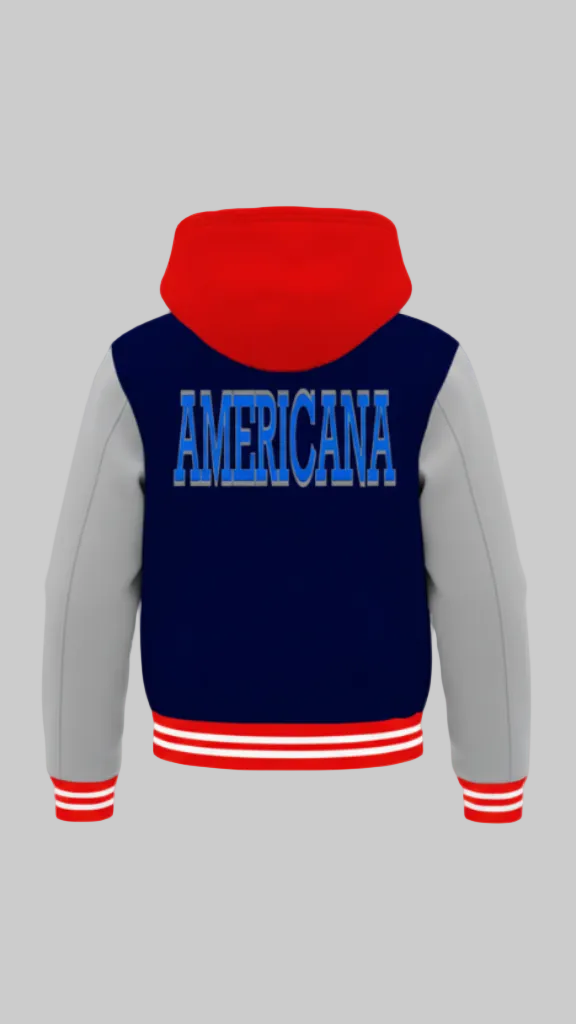 Classic Americana Hooded Varsity Jacket