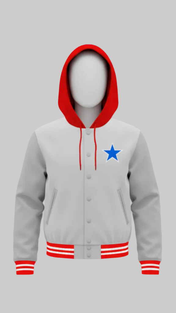 Classic Americana Hooded Varsity Jacket