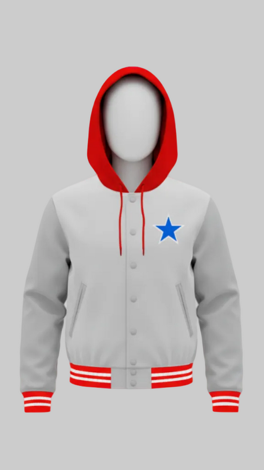 Classic Americana Hooded Varsity Jacket