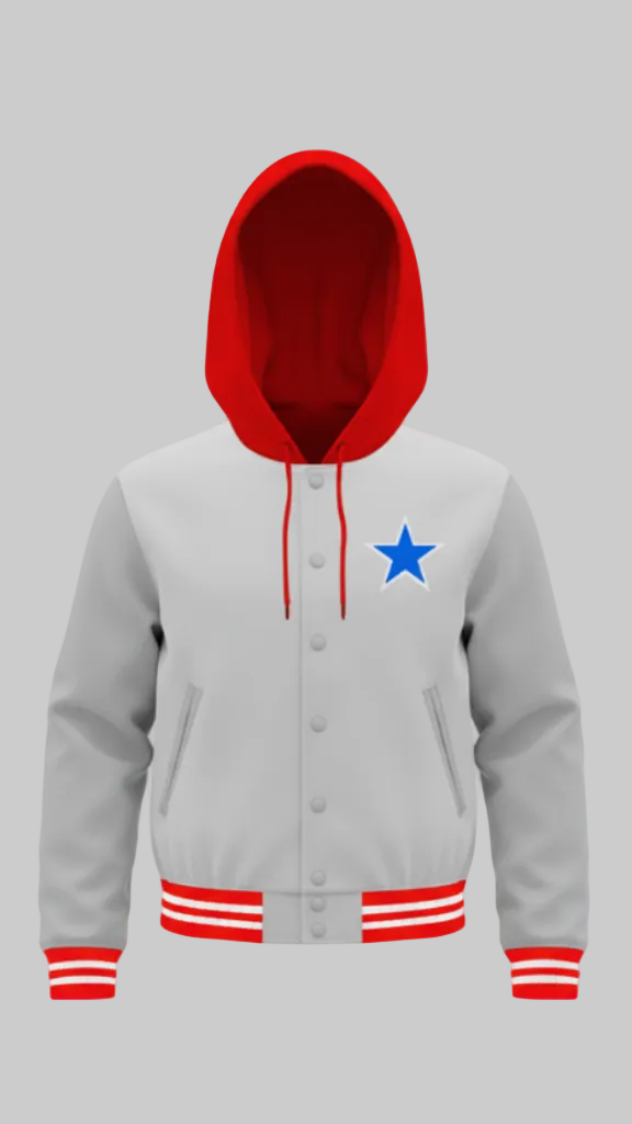 Classic Americana Hooded Varsity Jacket