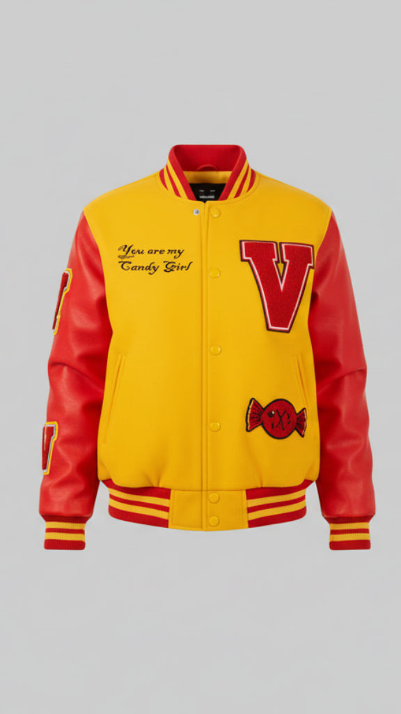 You Are My Candy Girl Varsity Jacket
