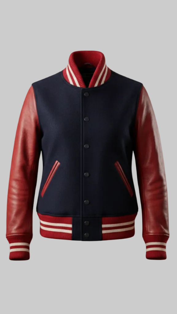 NY Angels Denim Varsity Jacket