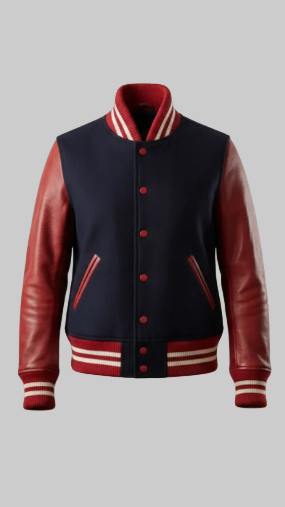 NY Angels Denim Varsity Jacket